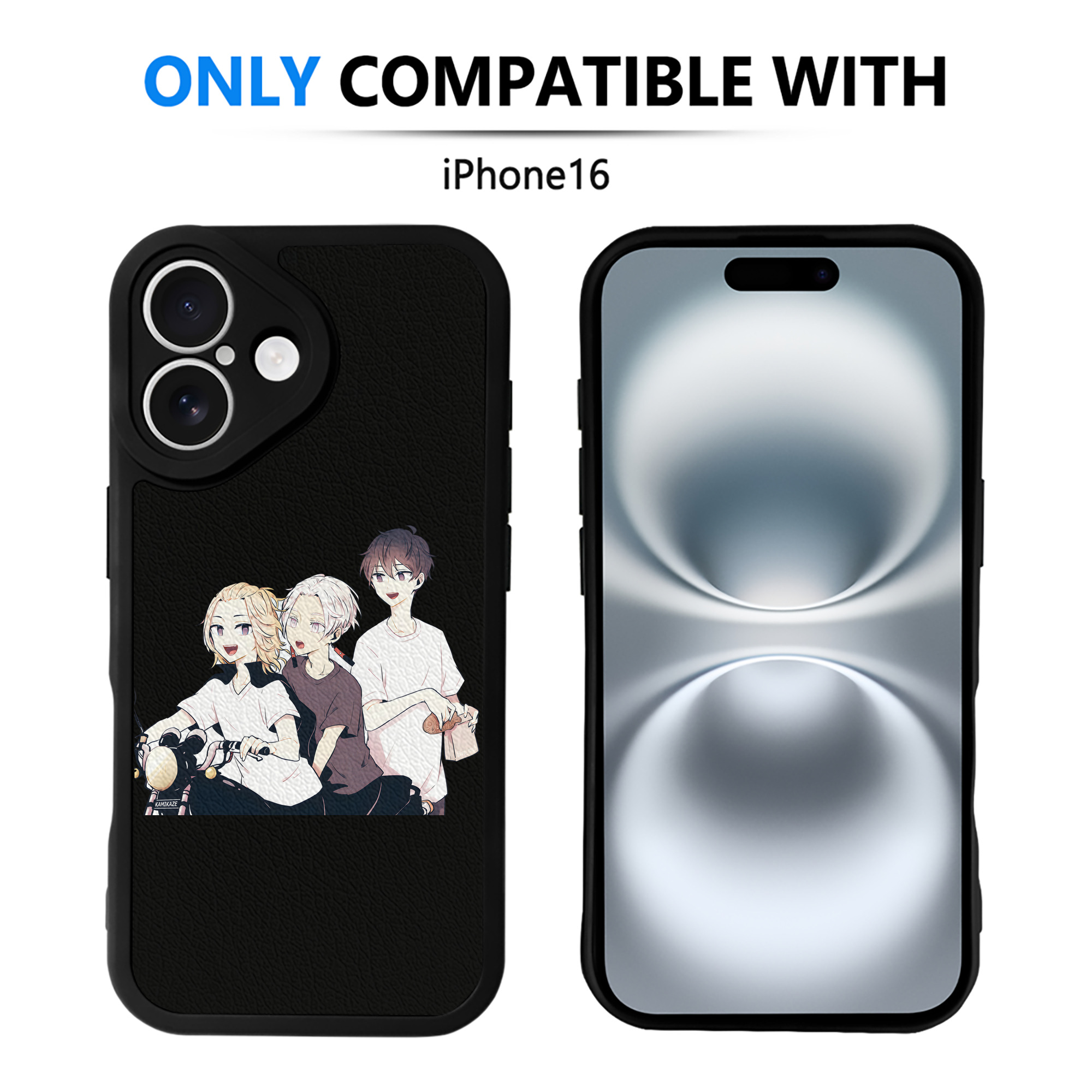 （画像用） 東京リベンジャーズ Tokyo Revengers 【iPhone 16シリーズ対応】シリコンスマホケース（レザー調） 材質：シリコン